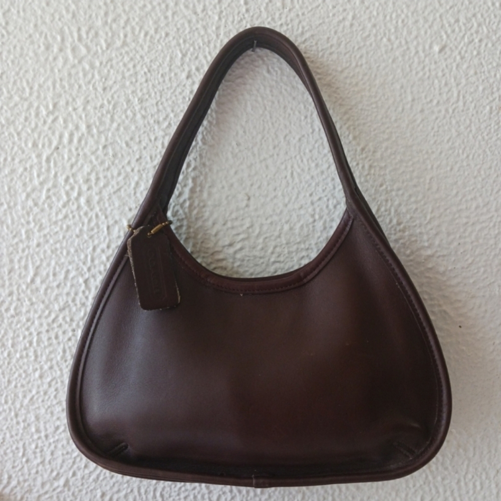 COACH 9027 ERGO MINI Satchel August 1997 brown Leather Shoulder Bag, - Picture 6 of 14